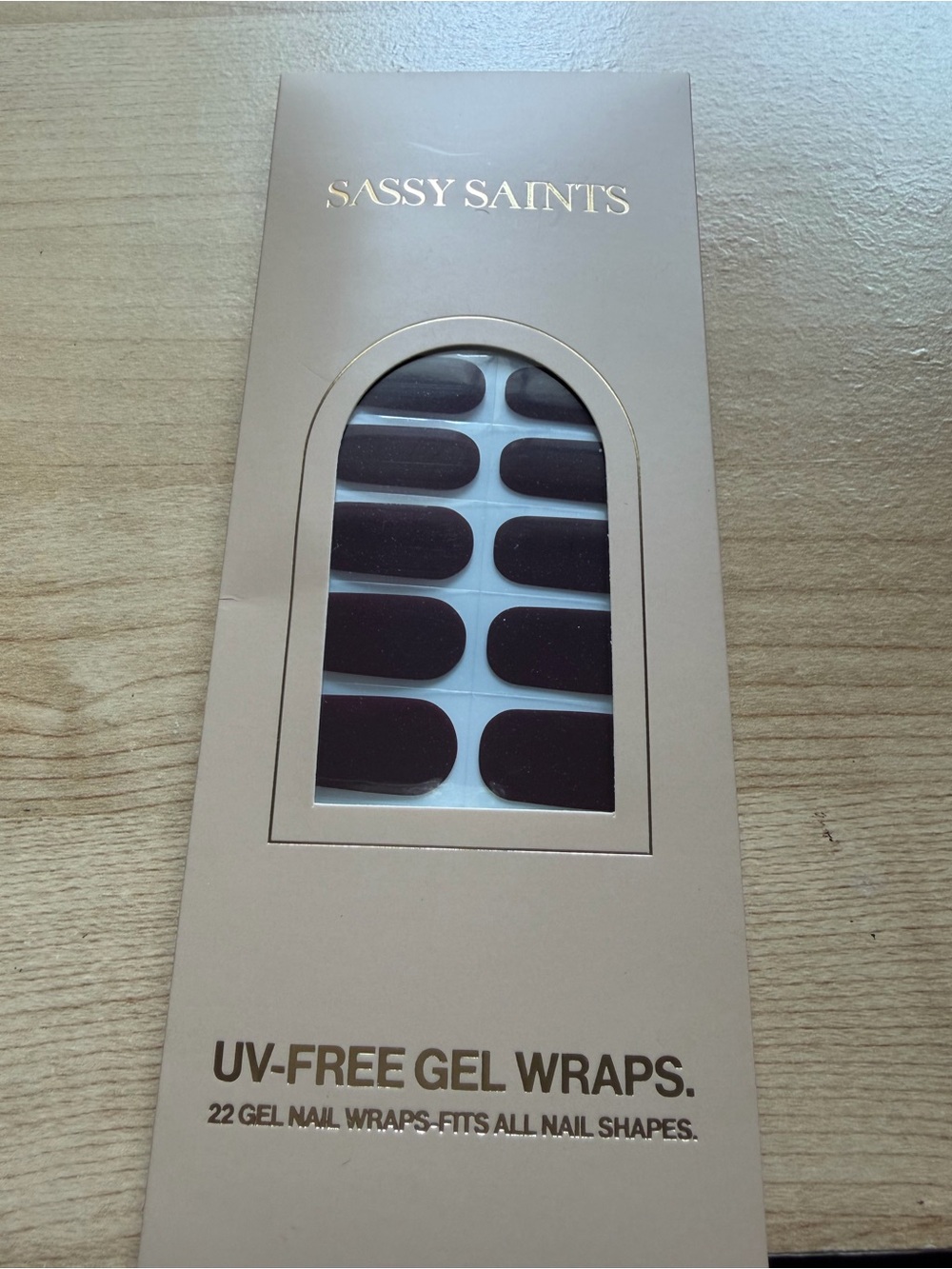Sassy Saints Dark Currant UV-Free Gel Nail Wraps